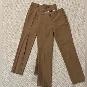 Banana Republic Logan and Ryan Wool Blend Dress Pants Color Camel Size 2